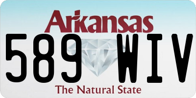AR license plate 589WIV