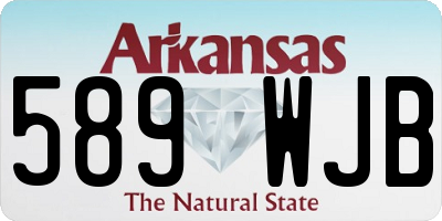 AR license plate 589WJB