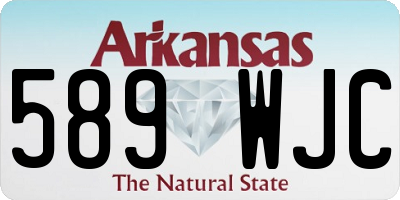 AR license plate 589WJC