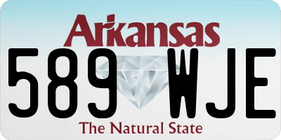 AR license plate 589WJE