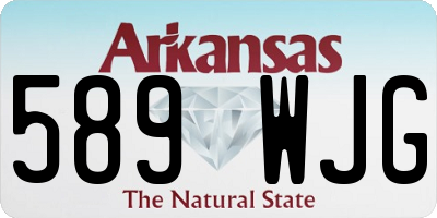 AR license plate 589WJG