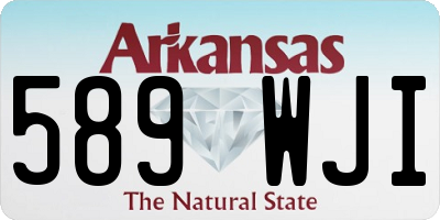AR license plate 589WJI