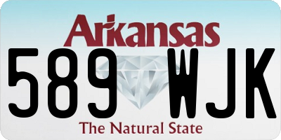 AR license plate 589WJK