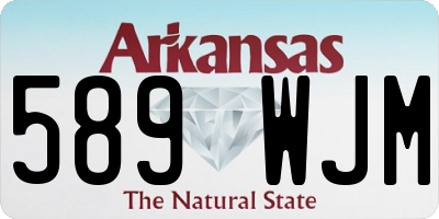 AR license plate 589WJM