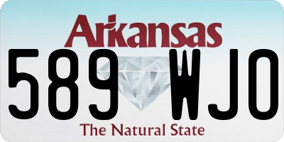AR license plate 589WJO