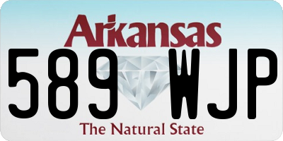 AR license plate 589WJP