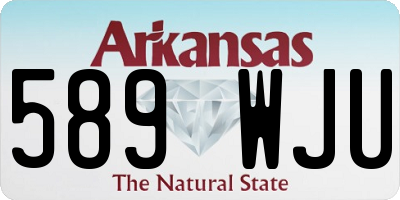 AR license plate 589WJU