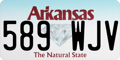 AR license plate 589WJV