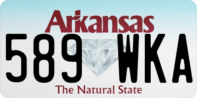 AR license plate 589WKA