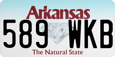 AR license plate 589WKB