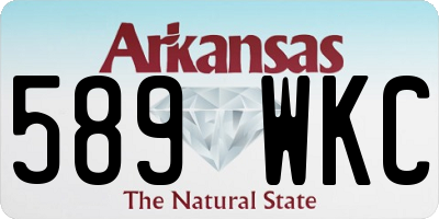 AR license plate 589WKC