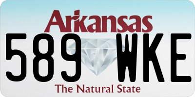 AR license plate 589WKE