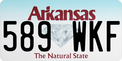 AR license plate 589WKF