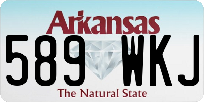 AR license plate 589WKJ
