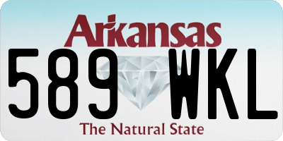 AR license plate 589WKL