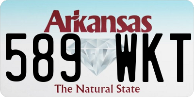 AR license plate 589WKT
