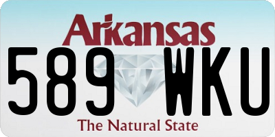 AR license plate 589WKU