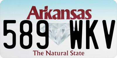 AR license plate 589WKV