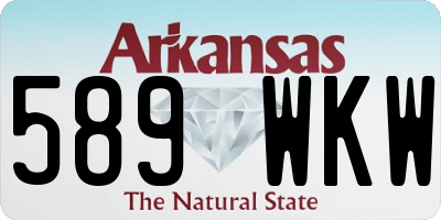 AR license plate 589WKW