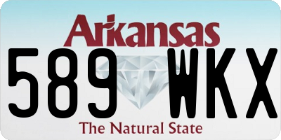 AR license plate 589WKX