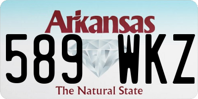 AR license plate 589WKZ
