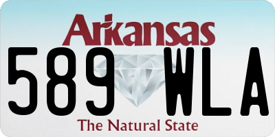 AR license plate 589WLA