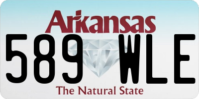 AR license plate 589WLE