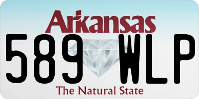 AR license plate 589WLP
