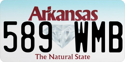 AR license plate 589WMB