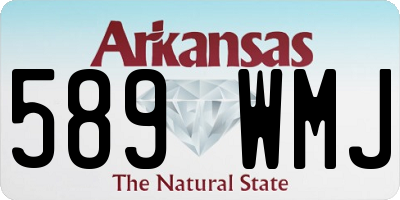 AR license plate 589WMJ