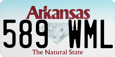 AR license plate 589WML