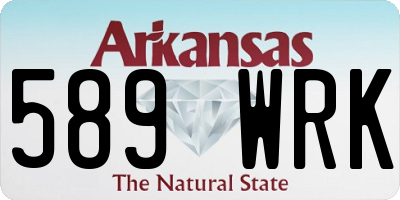 AR license plate 589WRK
