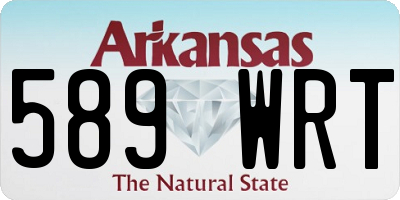AR license plate 589WRT