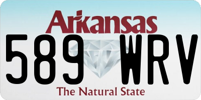 AR license plate 589WRV