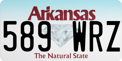 AR license plate 589WRZ