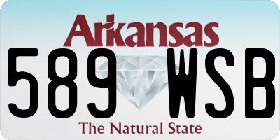 AR license plate 589WSB