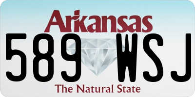 AR license plate 589WSJ