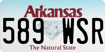 AR license plate 589WSR