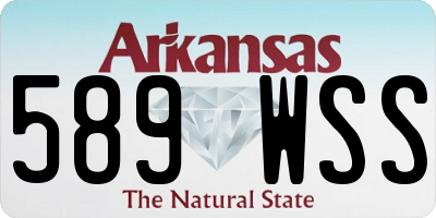 AR license plate 589WSS