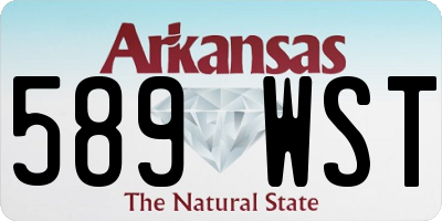 AR license plate 589WST