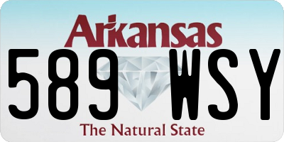 AR license plate 589WSY
