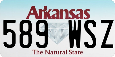 AR license plate 589WSZ