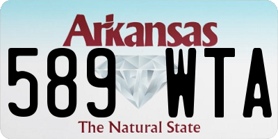 AR license plate 589WTA