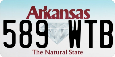 AR license plate 589WTB