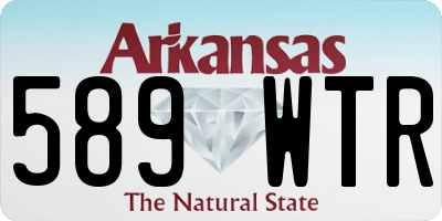 AR license plate 589WTR