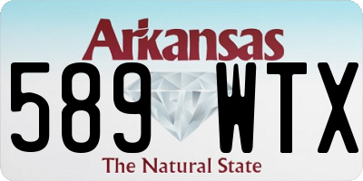 AR license plate 589WTX