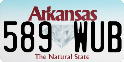 AR license plate 589WUB
