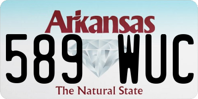 AR license plate 589WUC