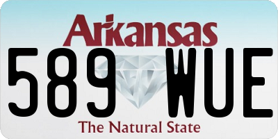 AR license plate 589WUE