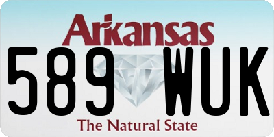 AR license plate 589WUK